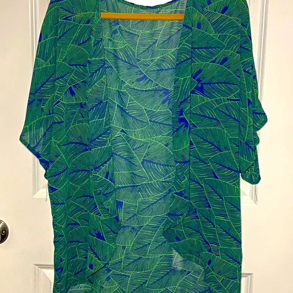 Green/Blue shall/poncho